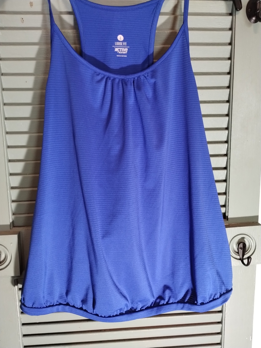 Old Navy Royal Blue Loose-Fit Tank with Elastic Hem Large